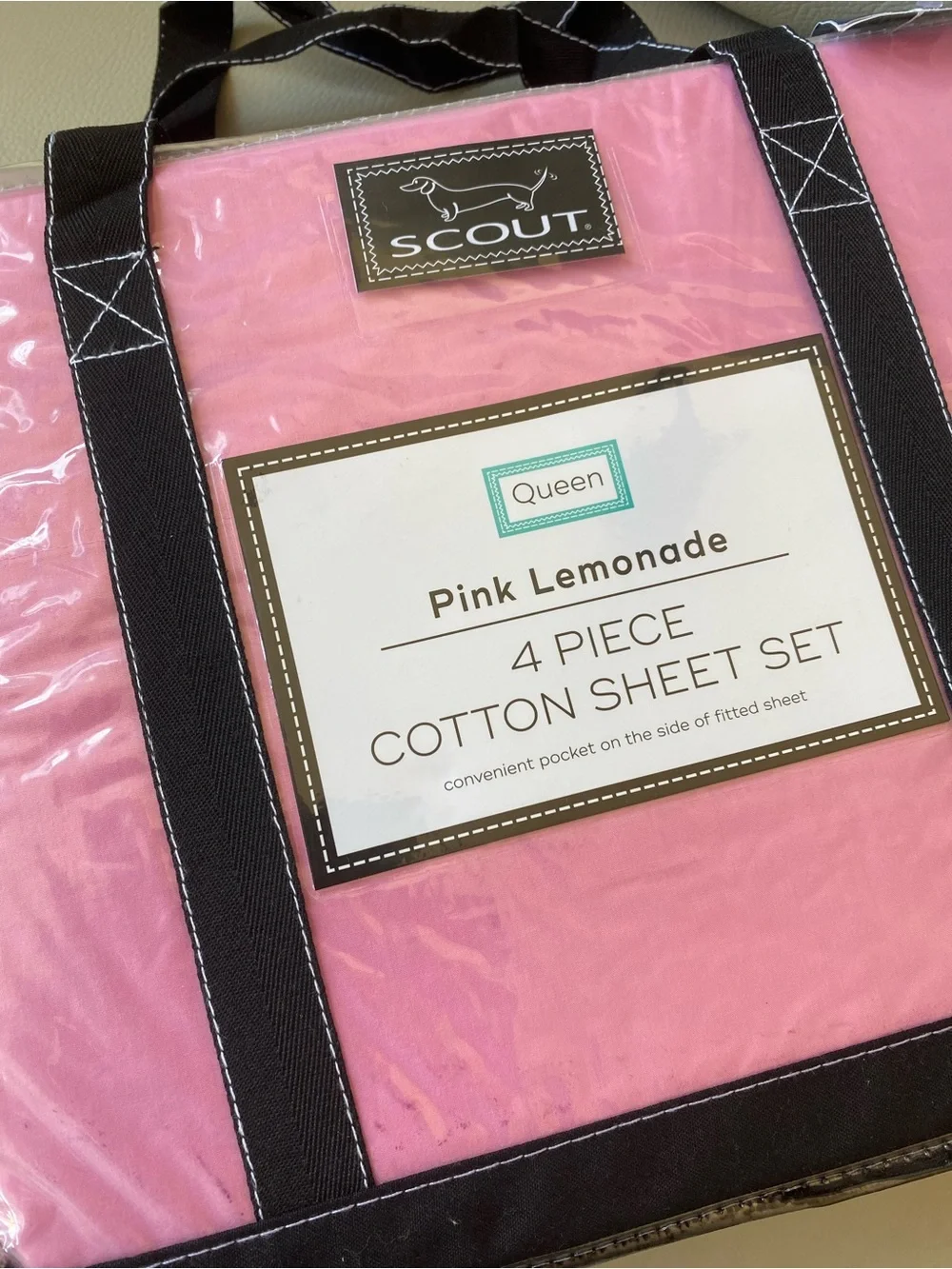 PINK queen sheet set by SCOUT